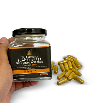 Turmeric Black Pepper Ginger & Black Seed